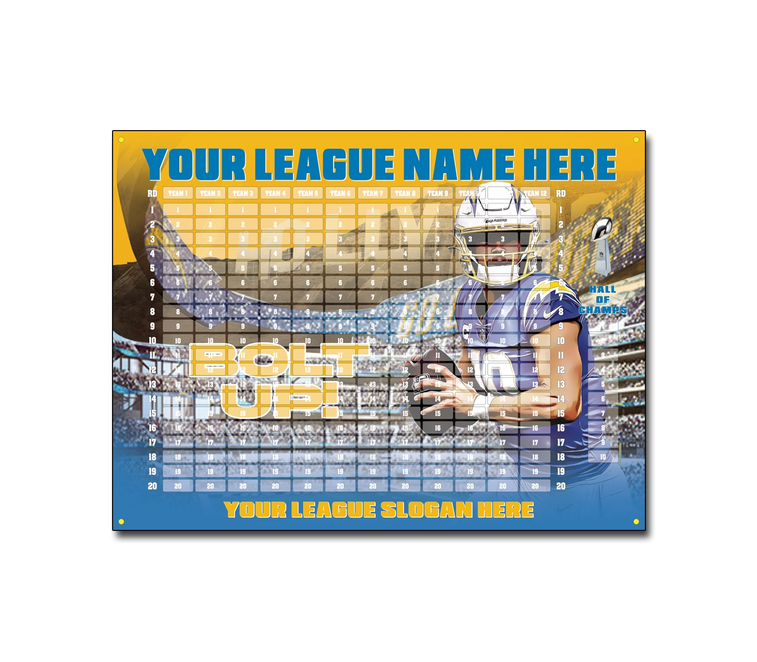 Fantasy Football Draft Board: Print A Version At Home