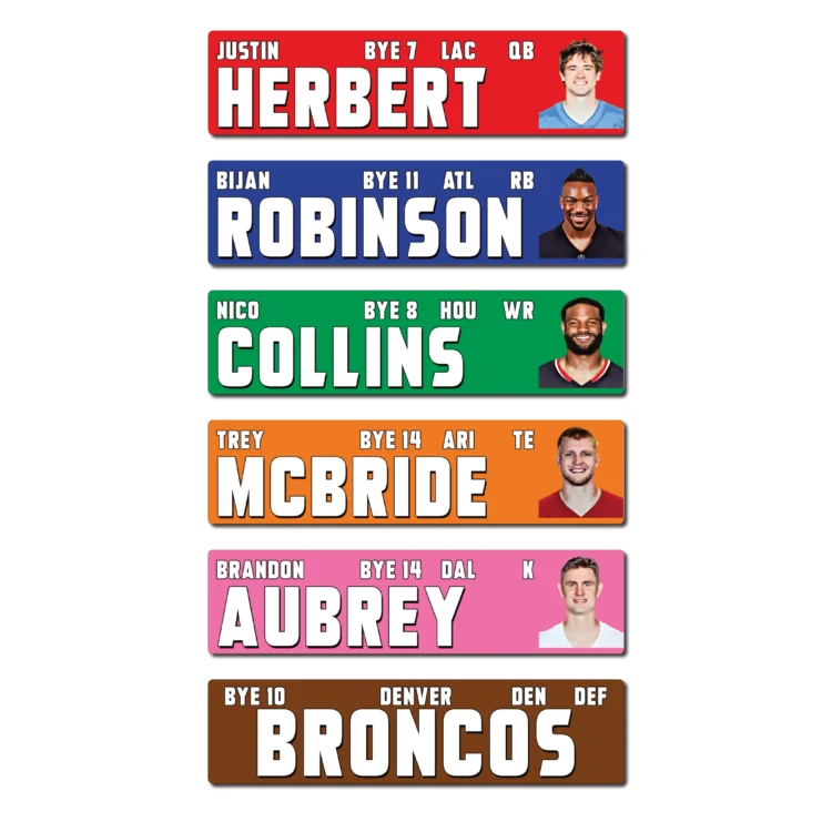 Fantasy Football Draft - NEW for 2026 - LARGE IMAGE - STICKERS ONLY
