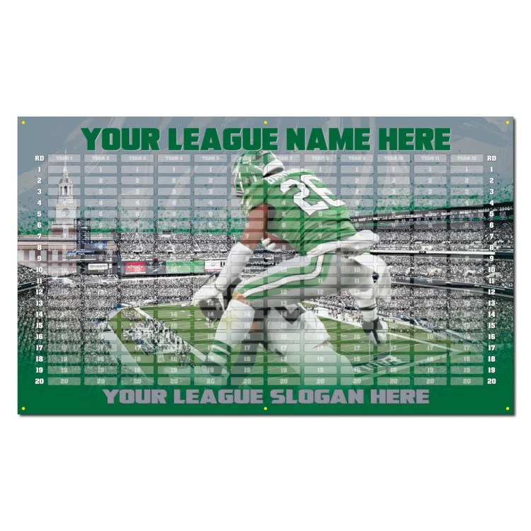 CUSTOM  Fantasy Football Draft Board Kit - LARGE - REUSABLE